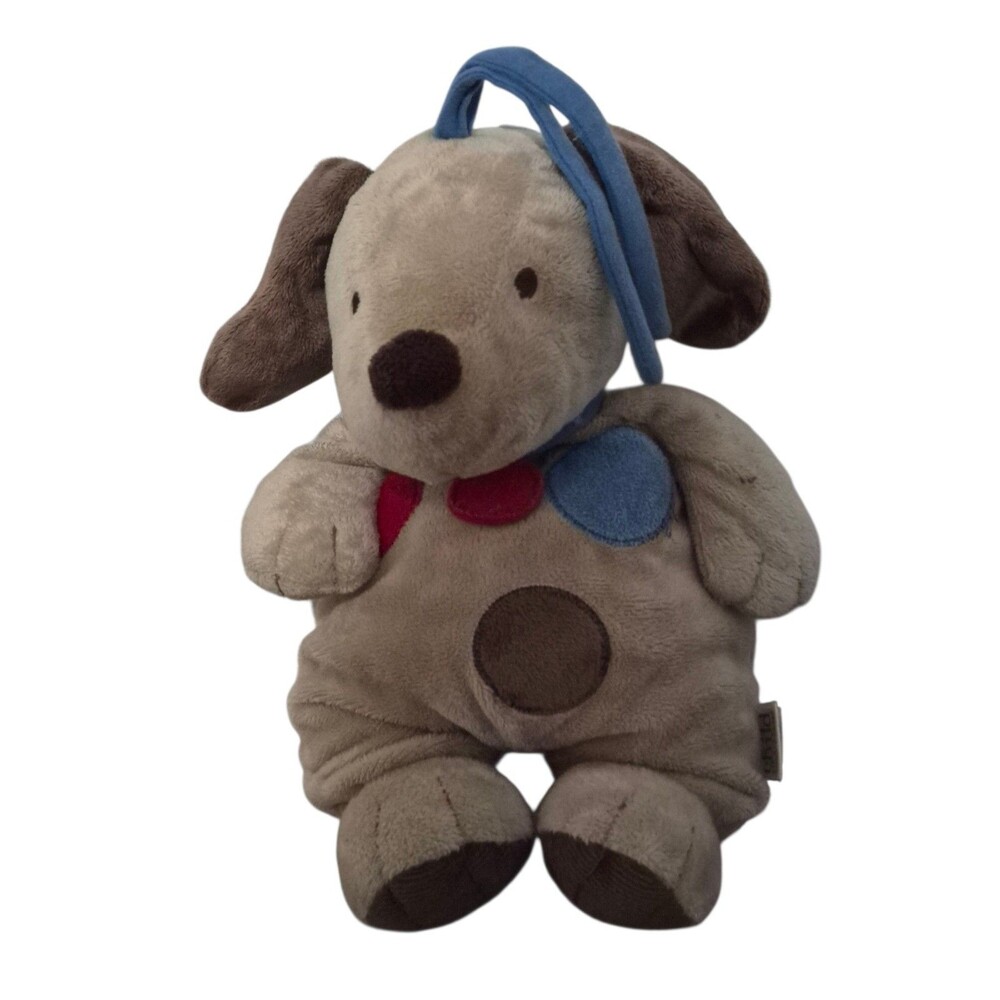 Carters Brown Puppy Dog Brown Musical Crib Pull Child of Mine TESTED WORKS 14”